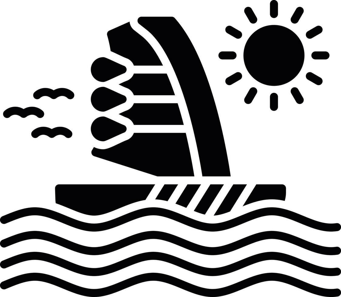 diseño de icono creativo de windsurf vector