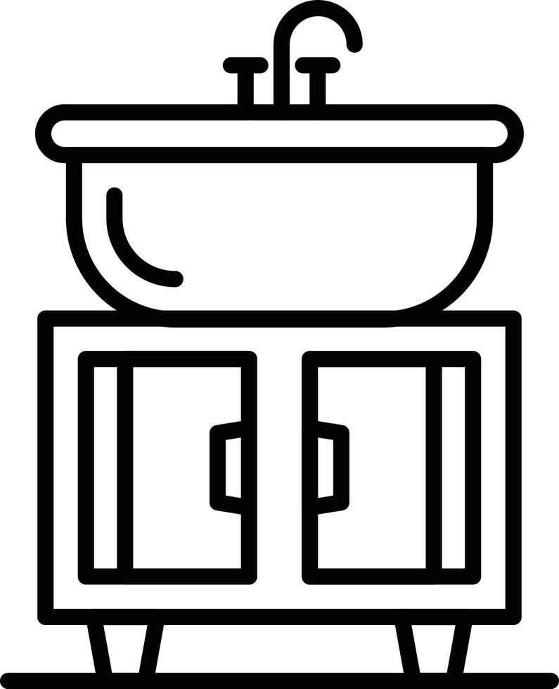 diseño de icono creativo de lavabo vector