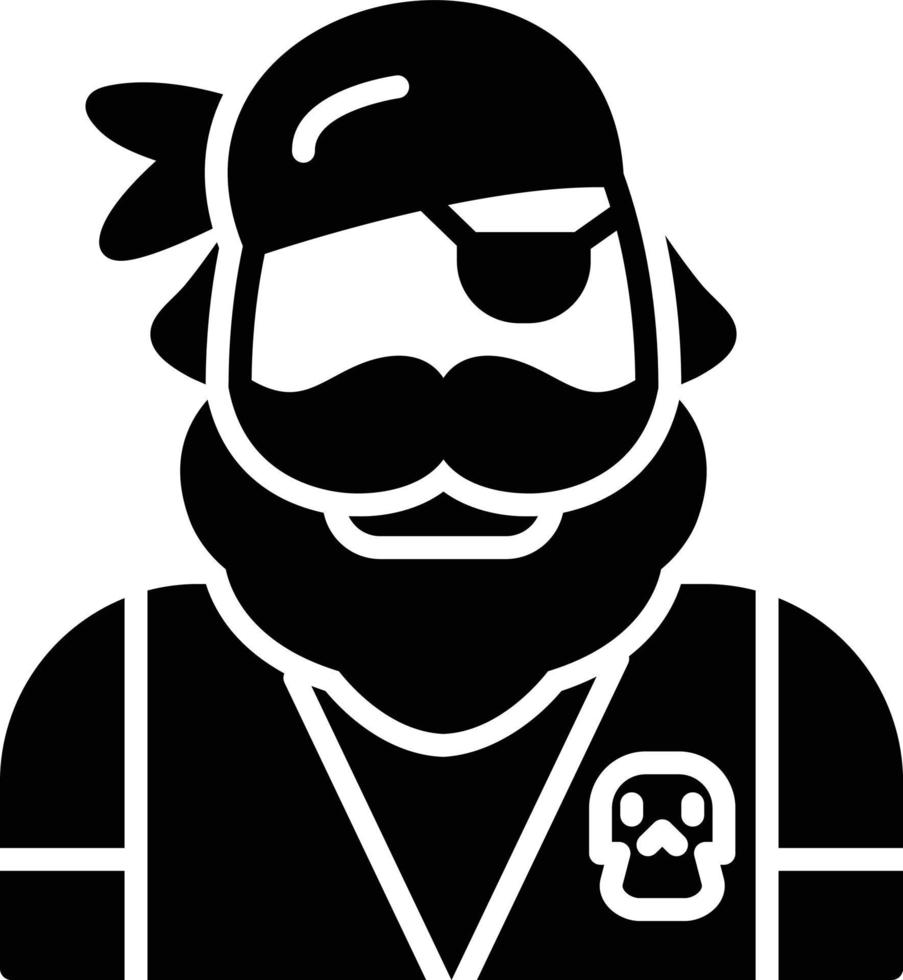 diseño de icono creativo pirata vector