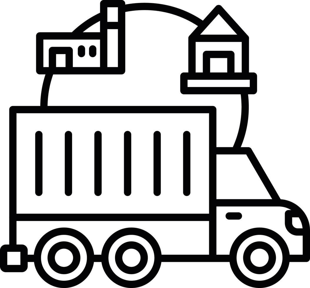 Supply Chain Creative Icon Design vector