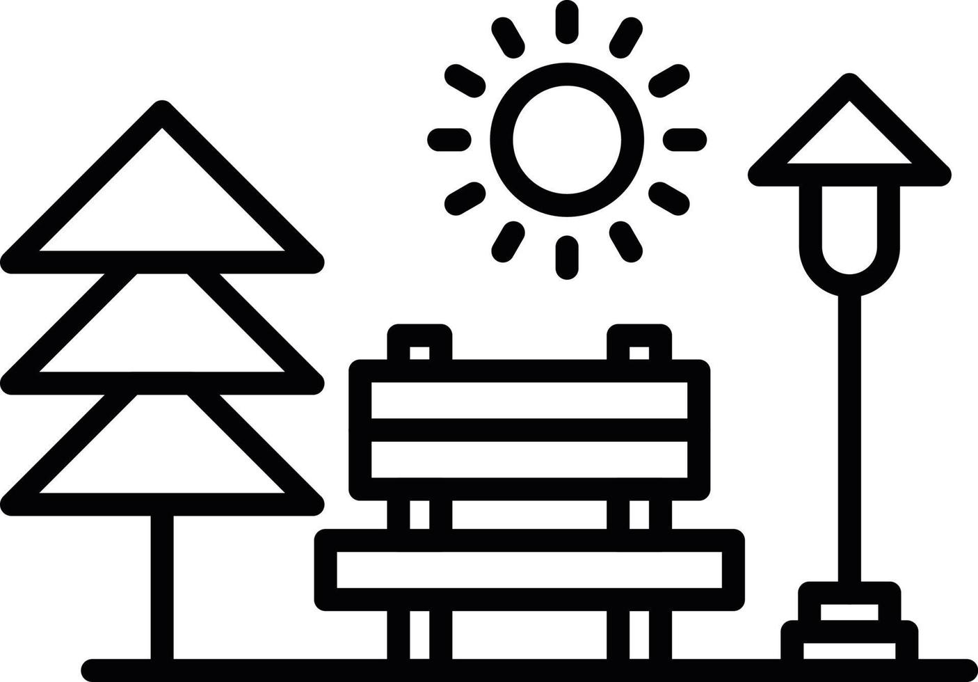 Park Creative Icon Design vector