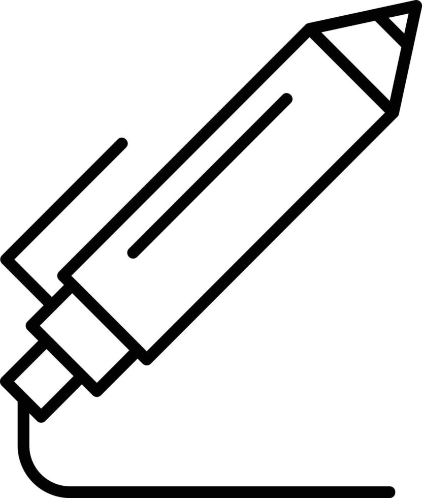 Light Pen Creative Icon Design vector