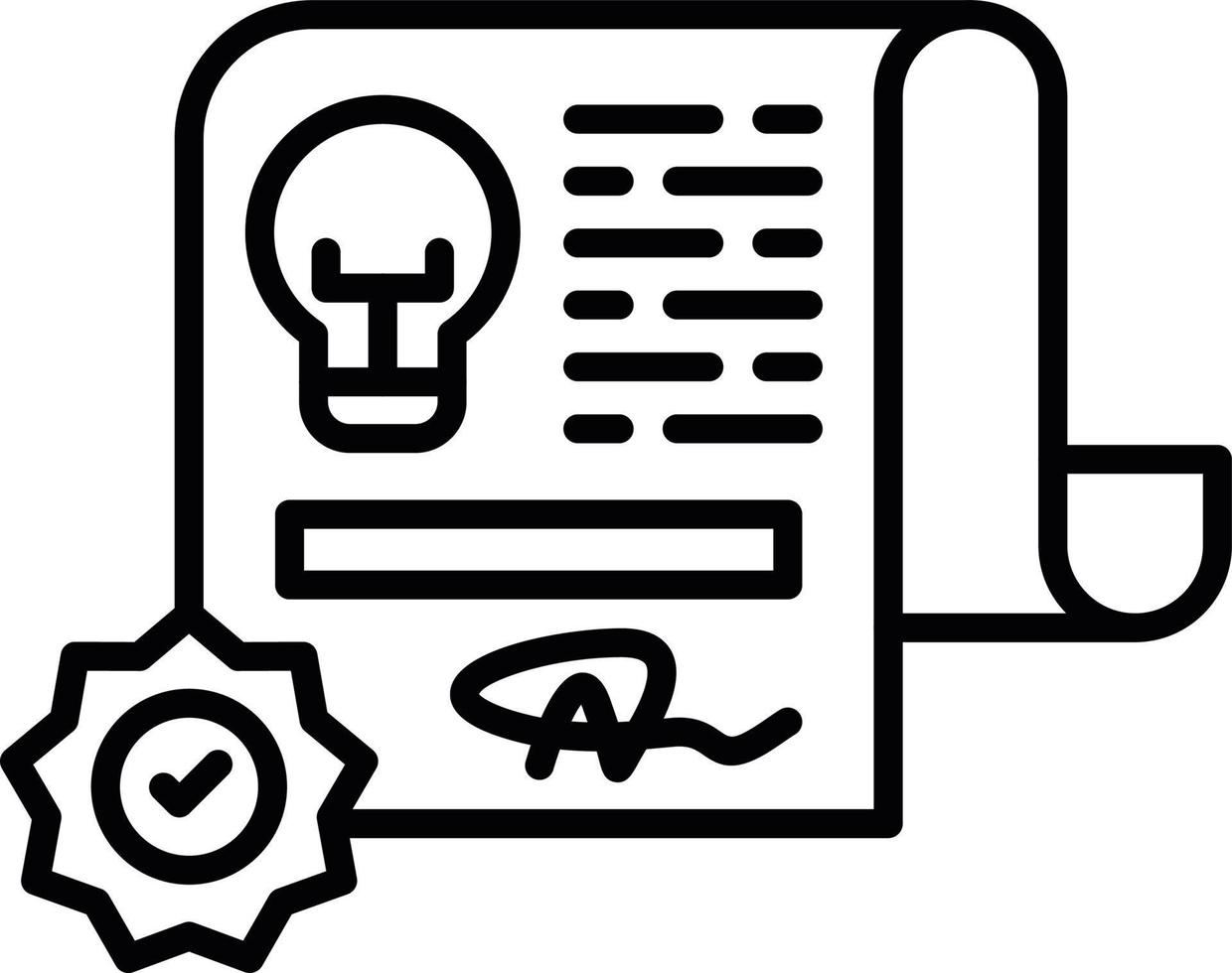 Patent Creative Icon Design vector