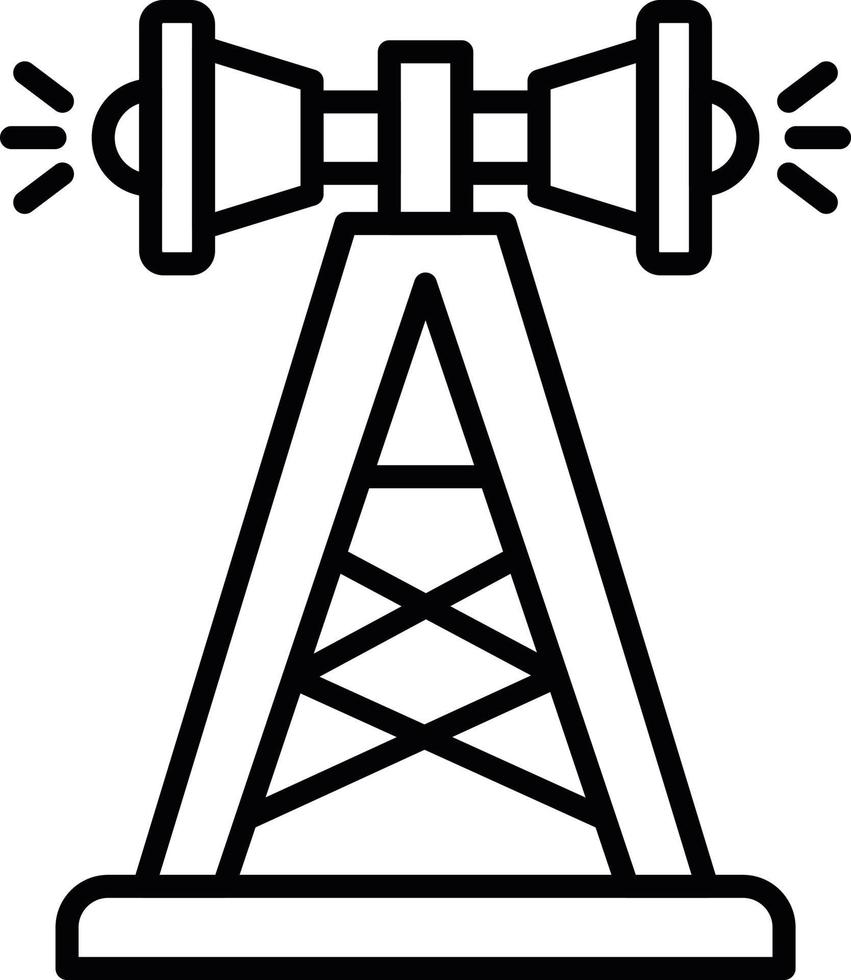 diseño de icono creativo de antena vector