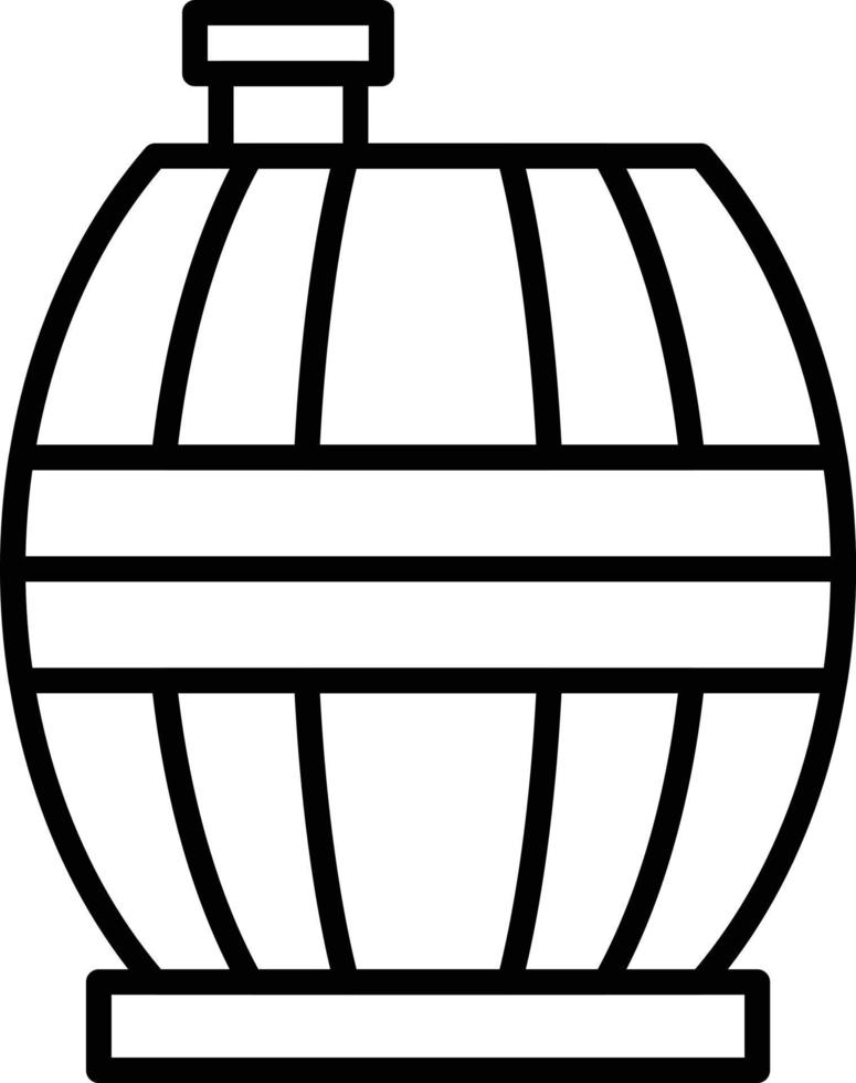 diseño de icono creativo de barril vector