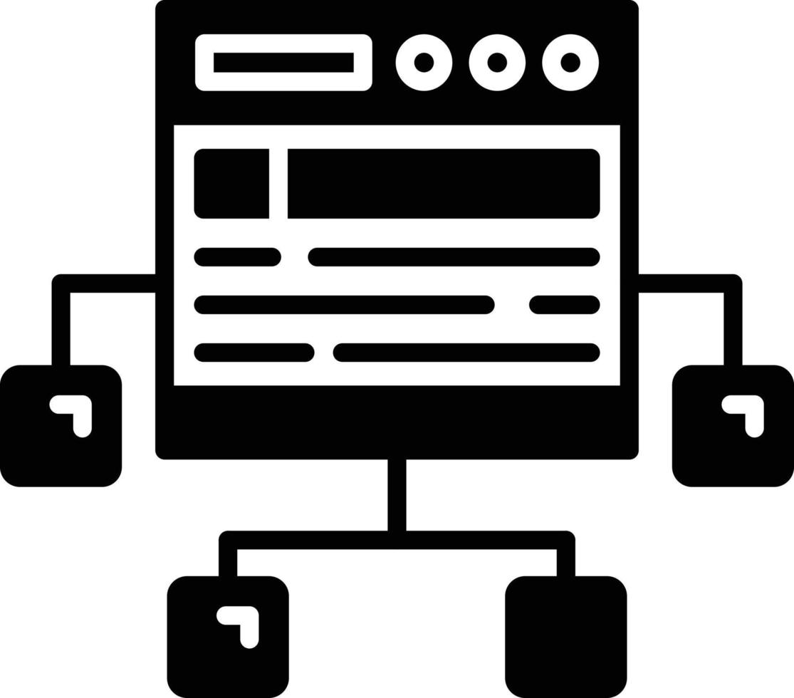 Sitemap Creative Icon Design vector