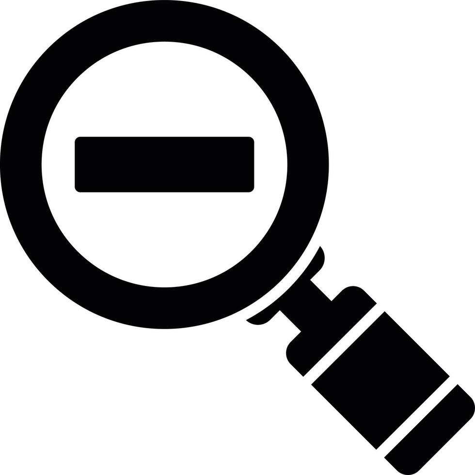 Zoom Out Creative Icon Design vector
