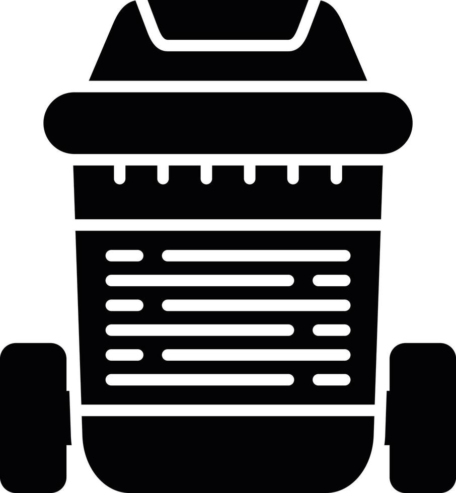 Trash Bin Creative Icon Design vector
