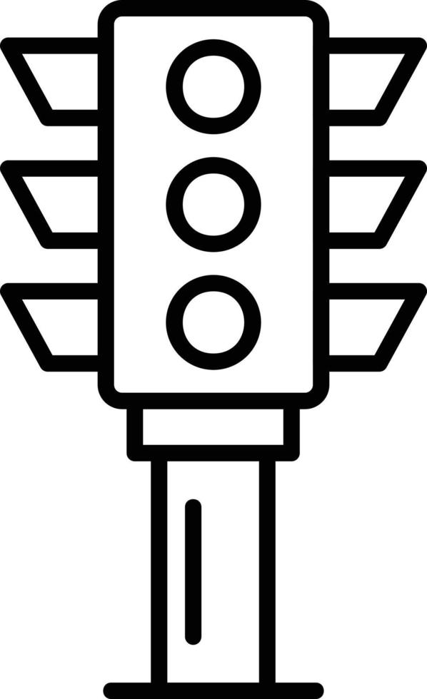 Traffic Light Creative Icon Design vector