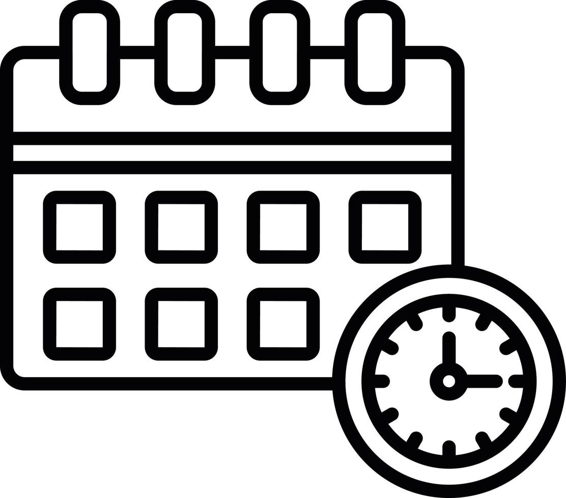 Deadline Creative Icon Design vector
