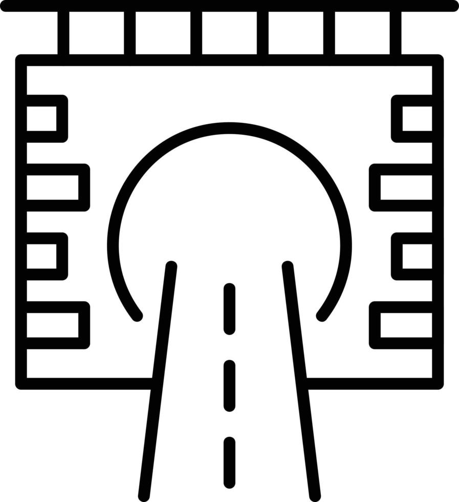 Tunnel Creative Icon Design vector