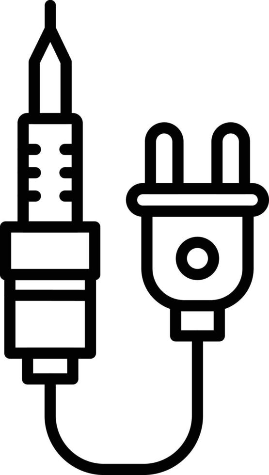 Soldering Iron Creative Icon Design vector