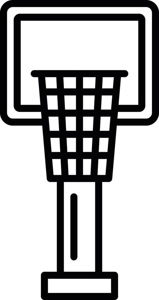 Basketball Hoop Creative Icon Design vector