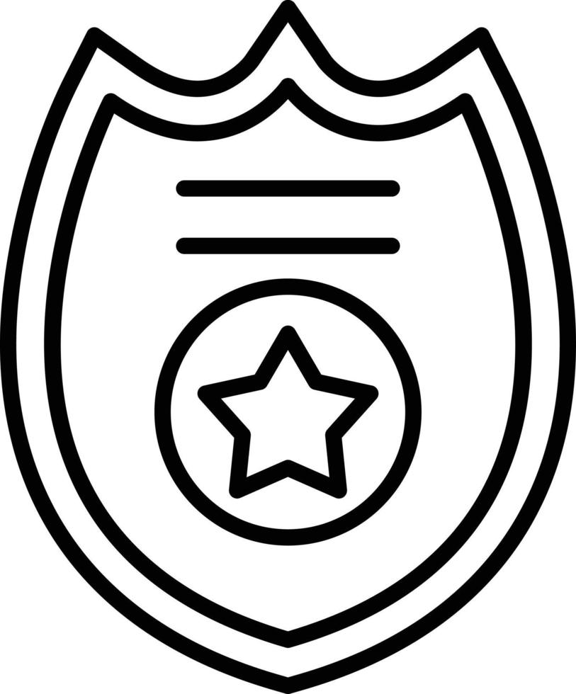 Police Badge Creative Icon Design vector