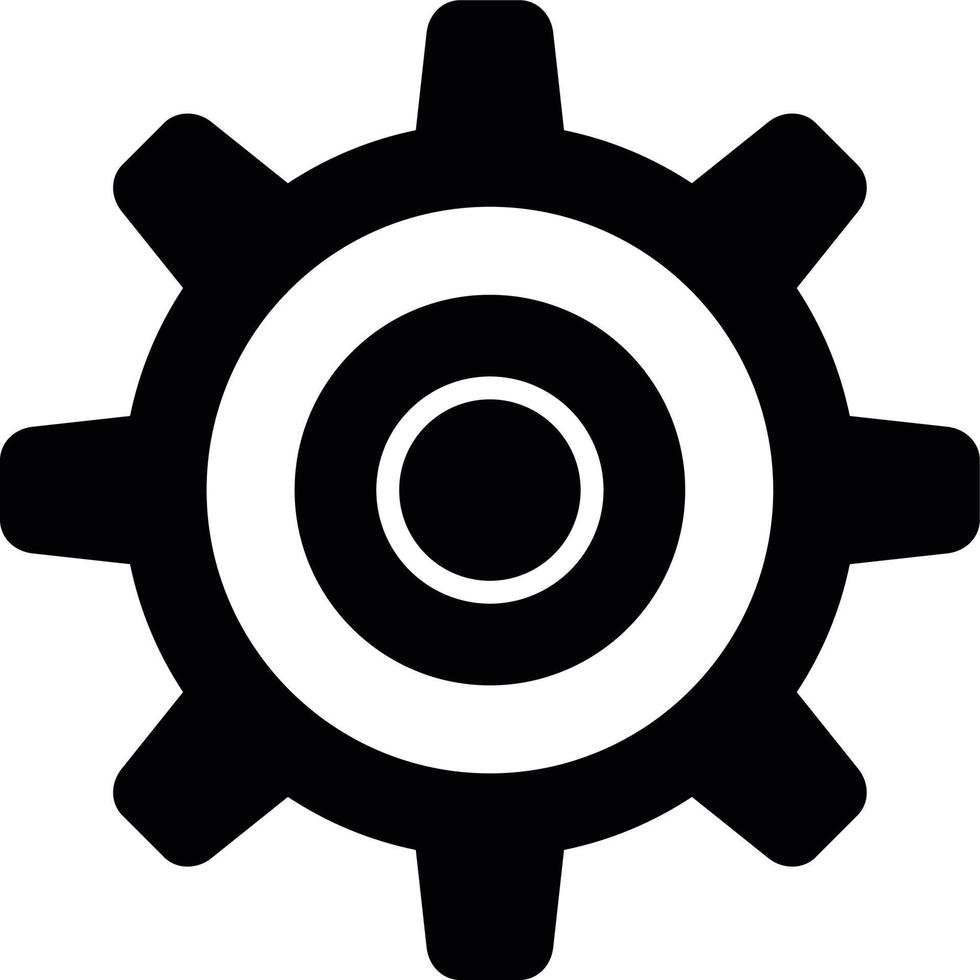 Setting Creative Icon Design vector