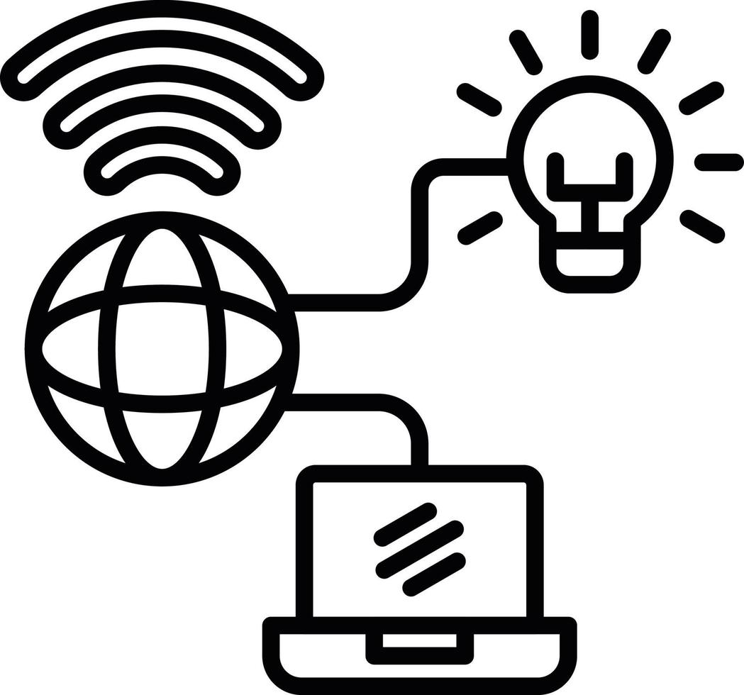 Internet Of Things Creative Icon Design vector