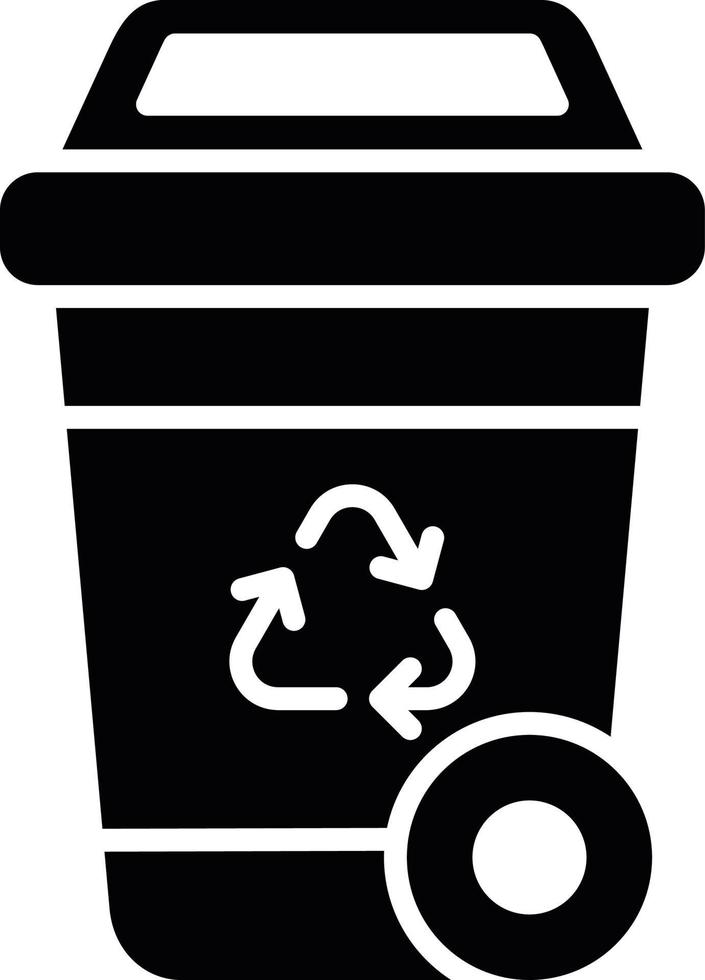 Recycling Bin Creative Icon Design vector