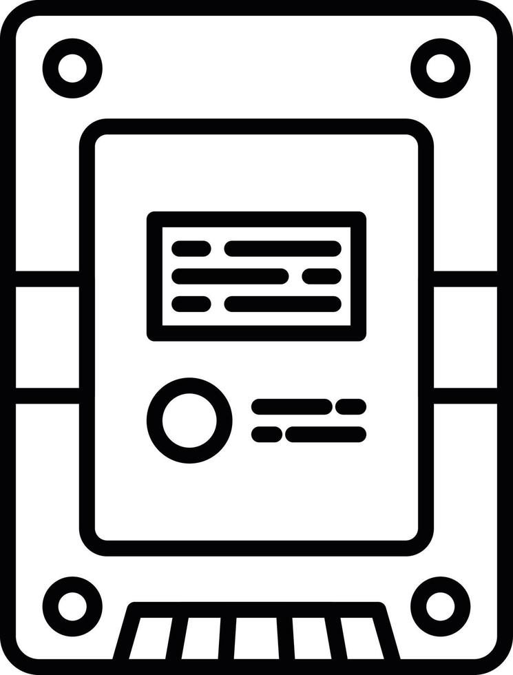 Solid State Drive Creative Icon Design vector