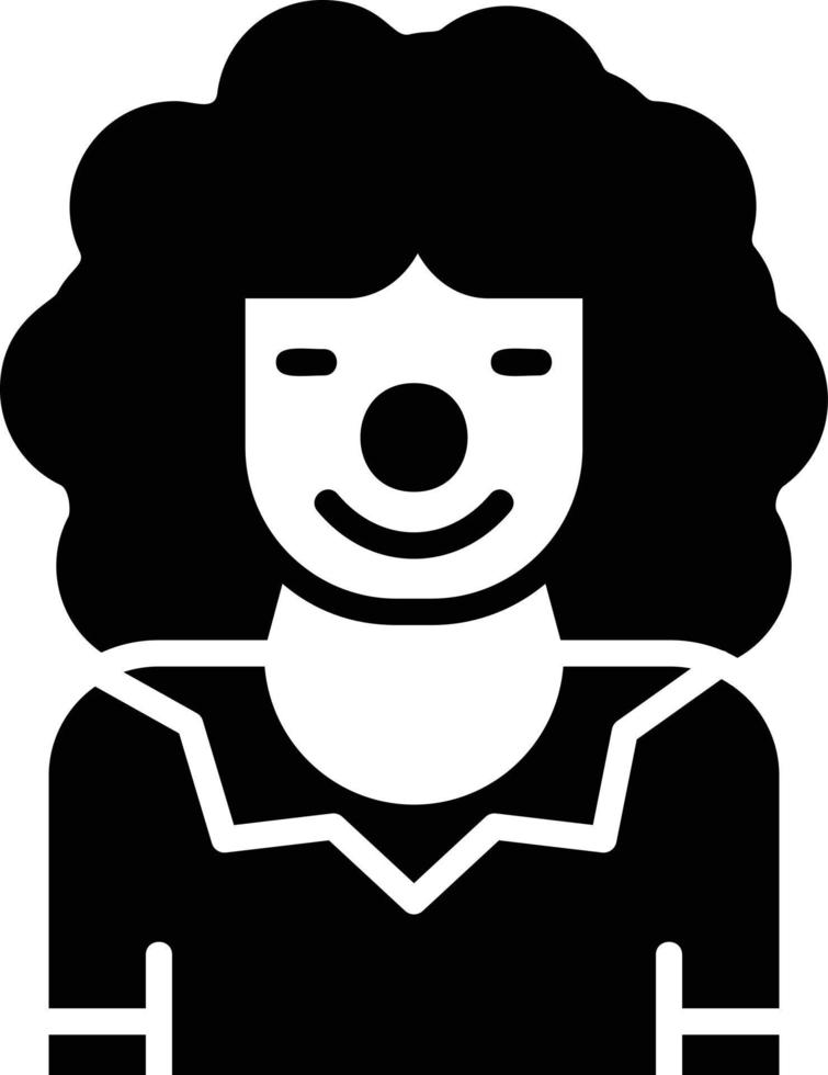 diseño de icono creativo de payaso vector