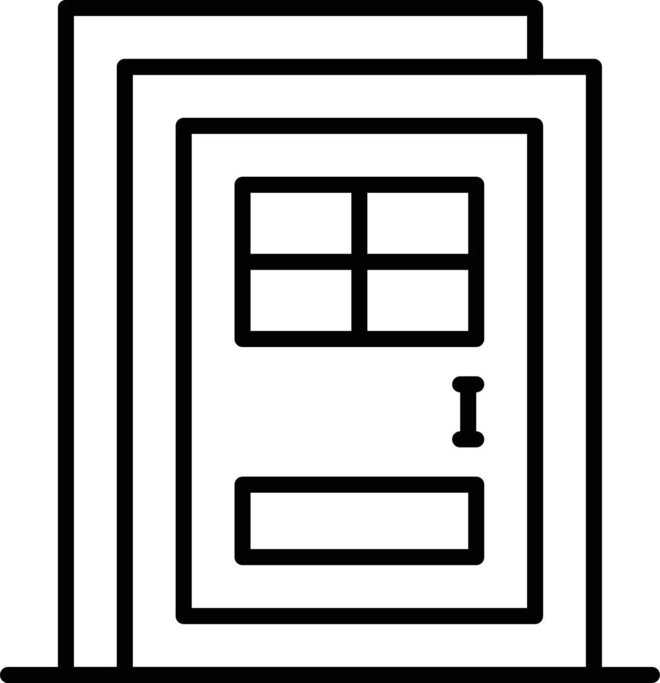 Door Creative Icon Design vector