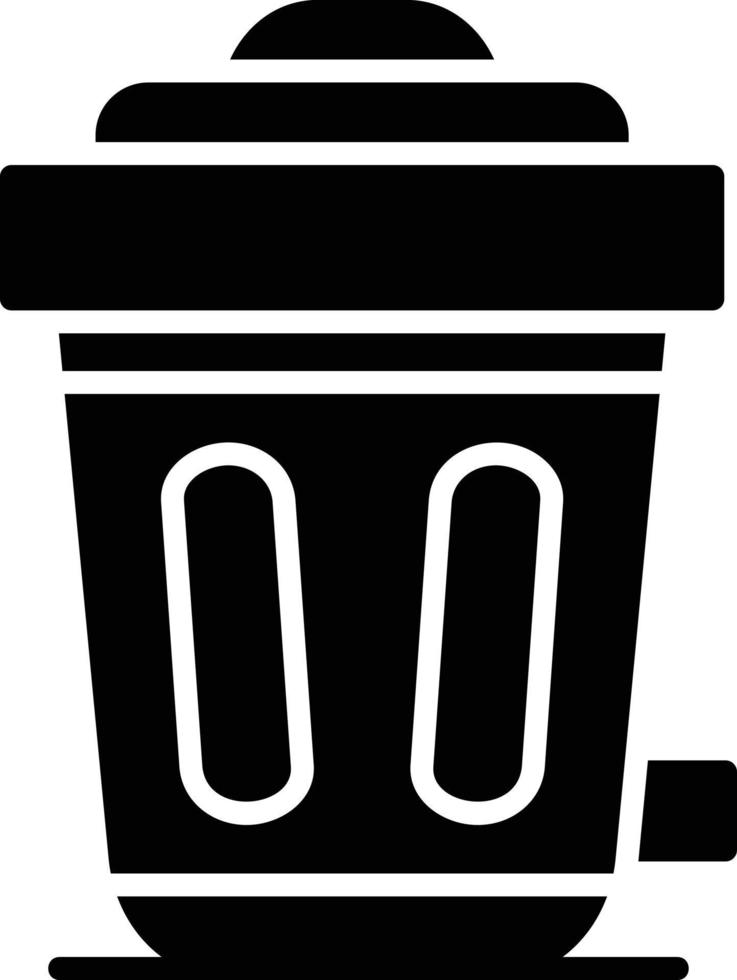 Trash Bin Creative Icon Design vector