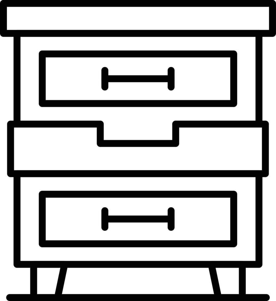 Drawers Creative Icon Design vector
