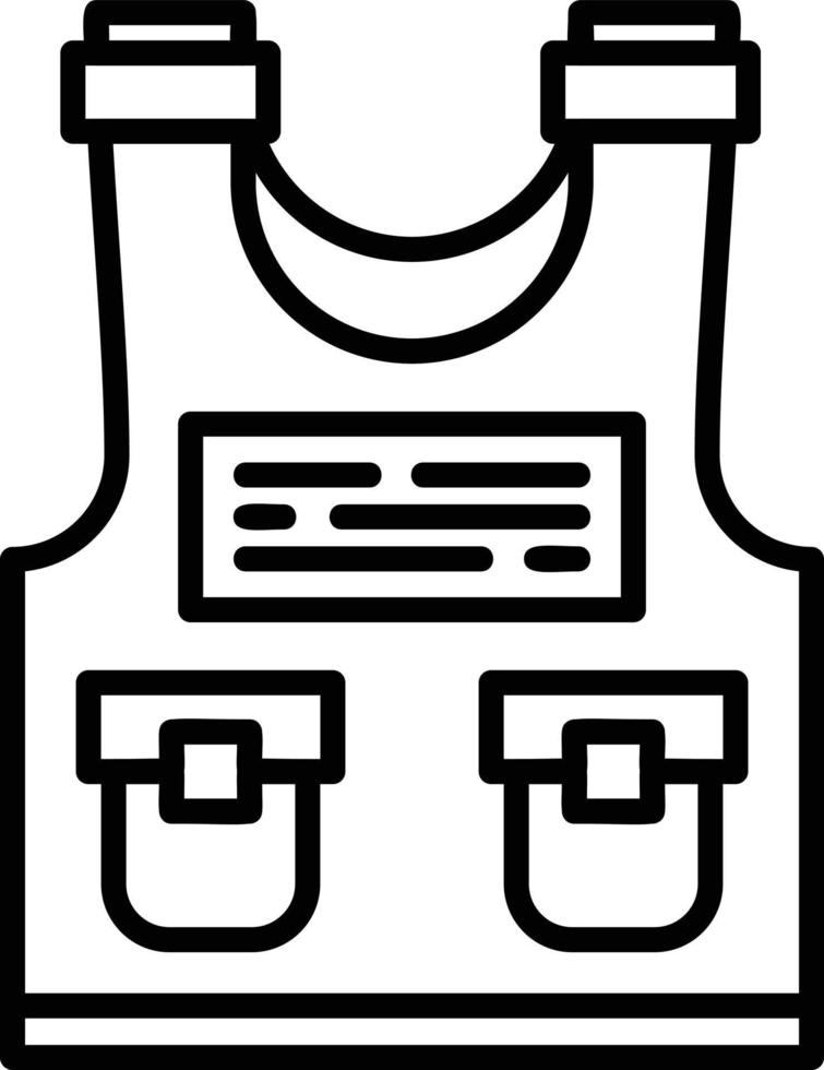 Police Vest Creative Icon Design vector