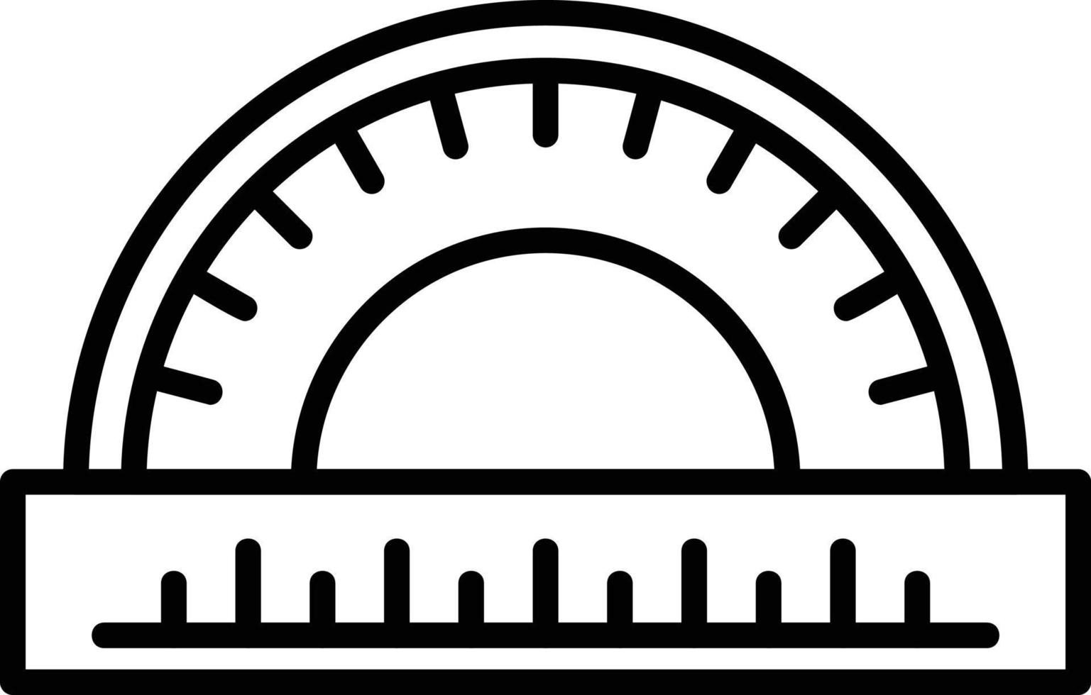 Protractor Creative Icon Design vector