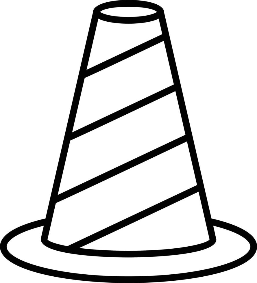 Traffic Cone Creative Icon Design vector