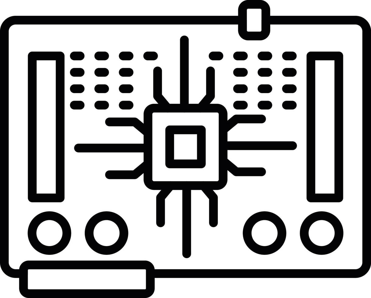 Circuit Board Creative Icon Design vector