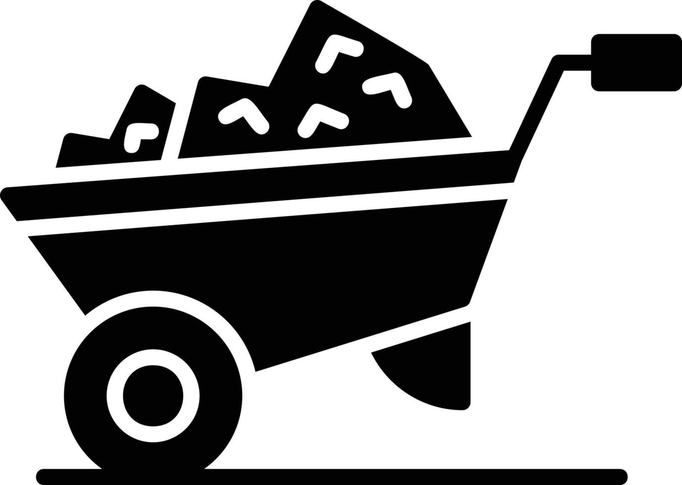 Wheelbarrow Creative Icon Design vector