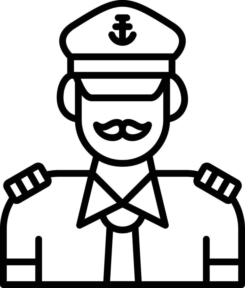 Captain Creative Icon Design vector