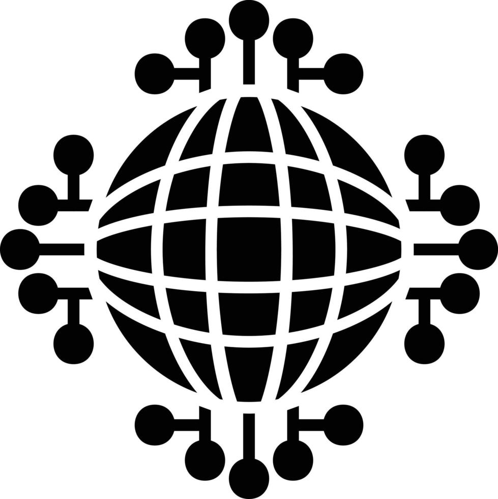 Global Network Creative Icon Design vector
