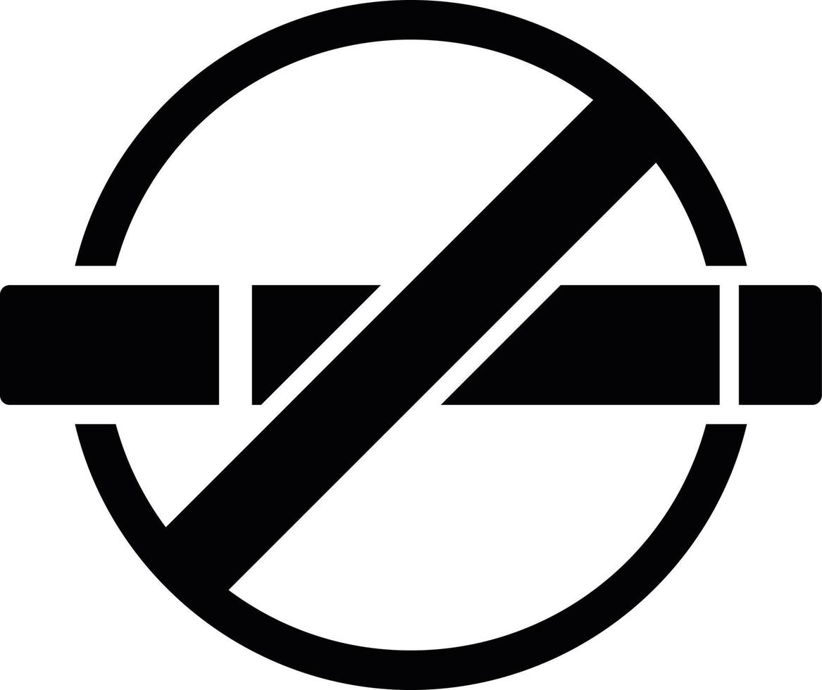 No Smoking Creative Icon Design vector