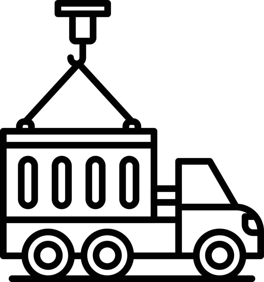 Container Truck Creative Icon Design vector