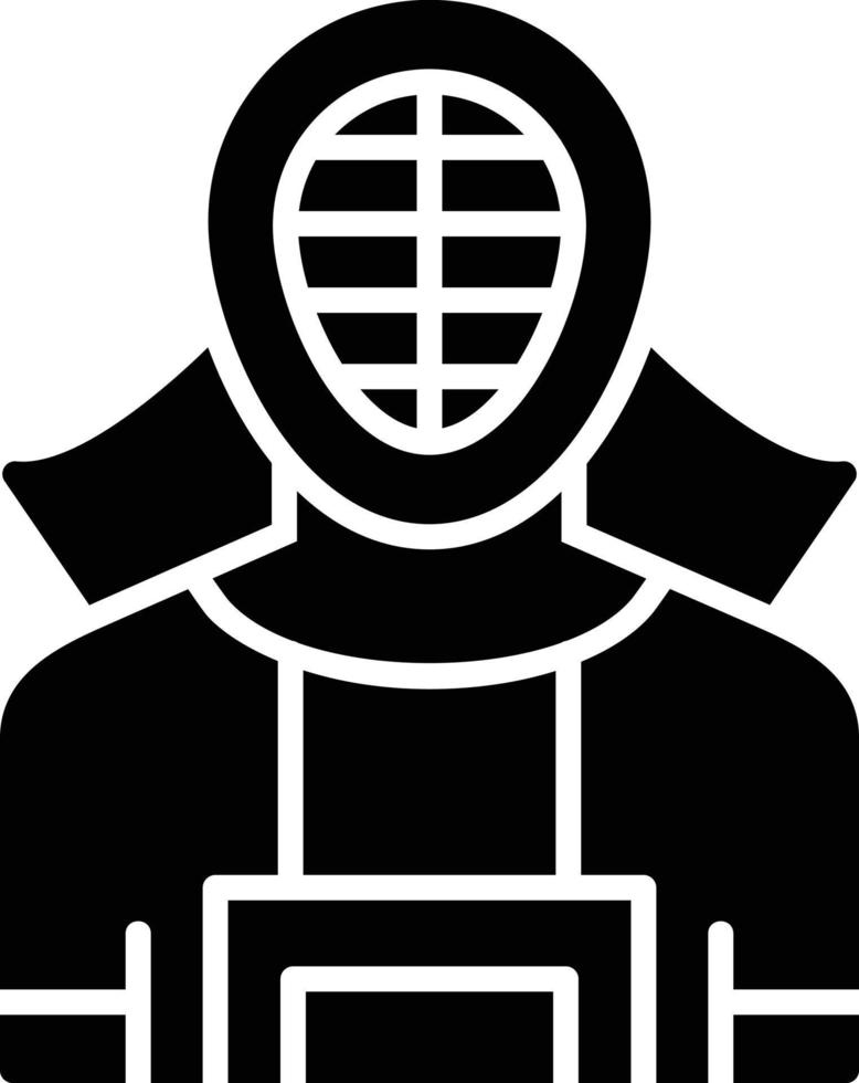 diseño de icono creativo de kendo vector