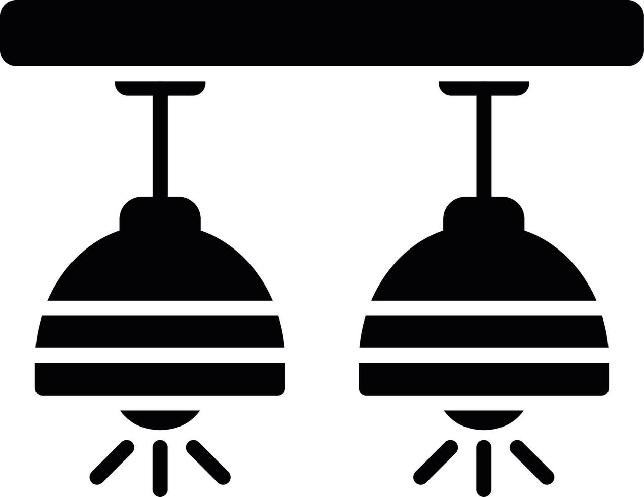 Ceiling Lamp Creative Icon Design vector