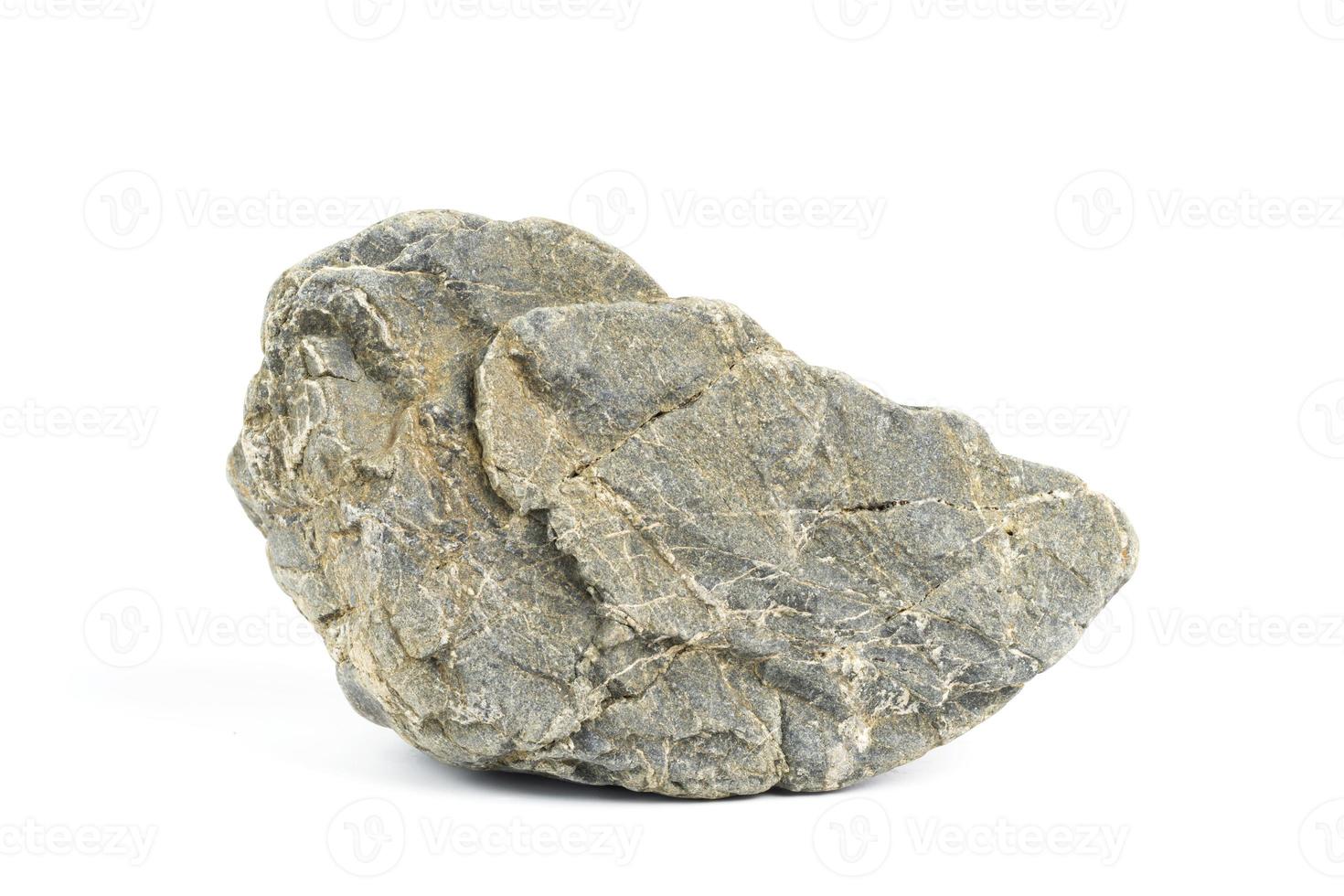 River rock or mountain rock isolated on a white background photo