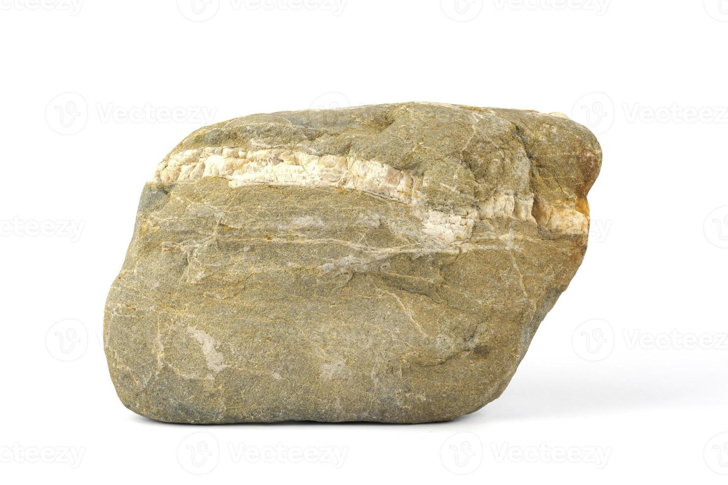 River rock or mountain rock isolated on a white background photo