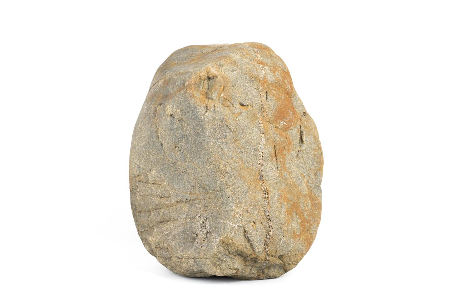 River rock or mountain rock isolated on a white background photo