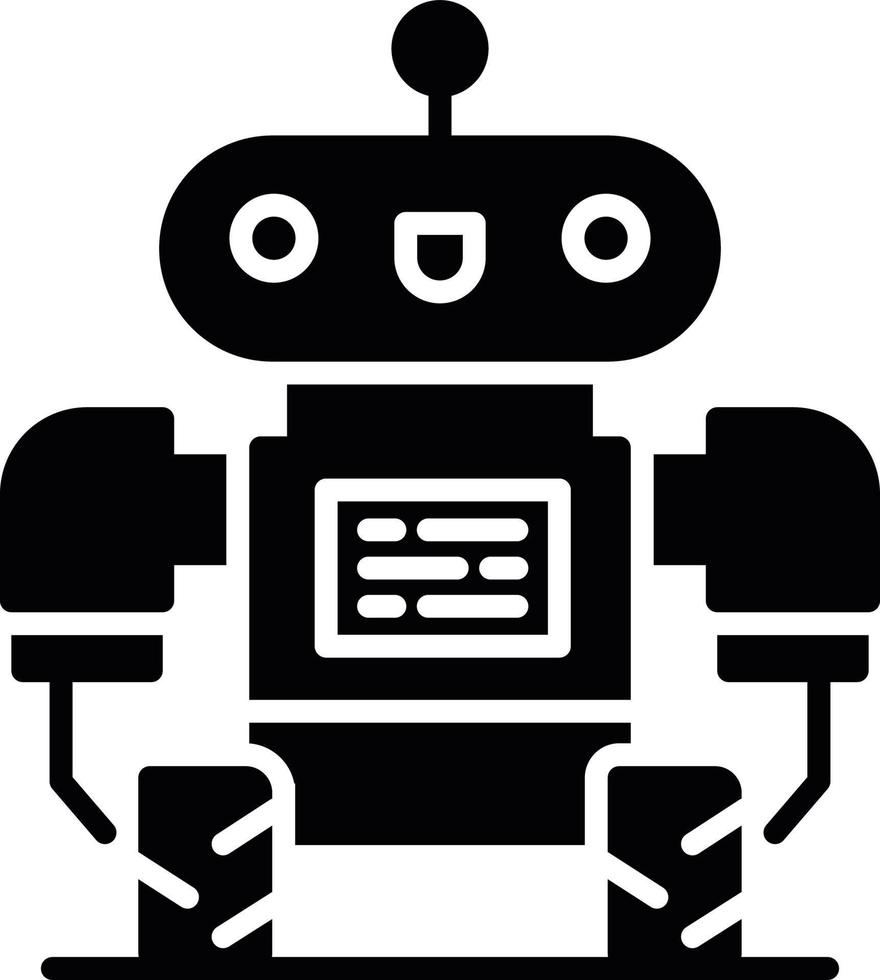 diseño de icono creativo robot vector