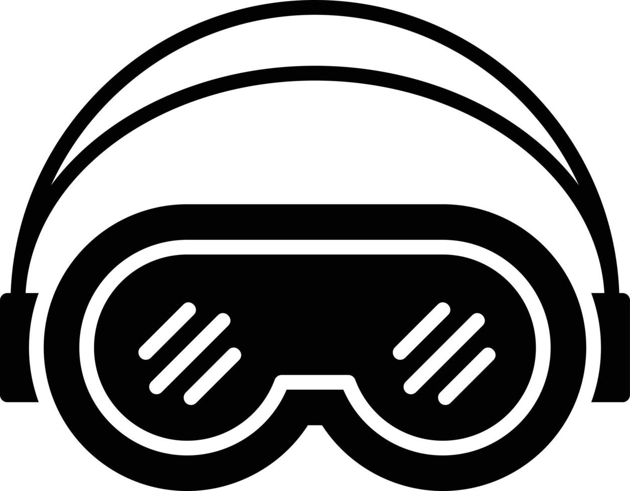 diseño de icono creativo de gafas de esquí vector