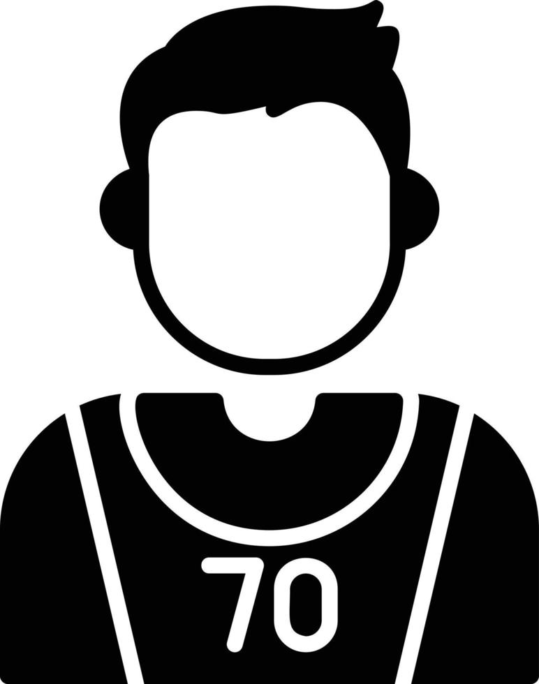 Basketball Player Creative Icon Design vector