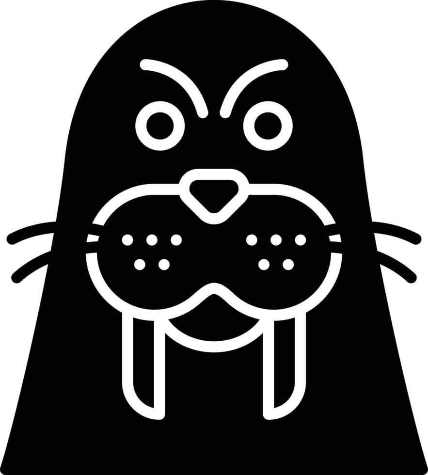 Walrus Creative Icon Design vector