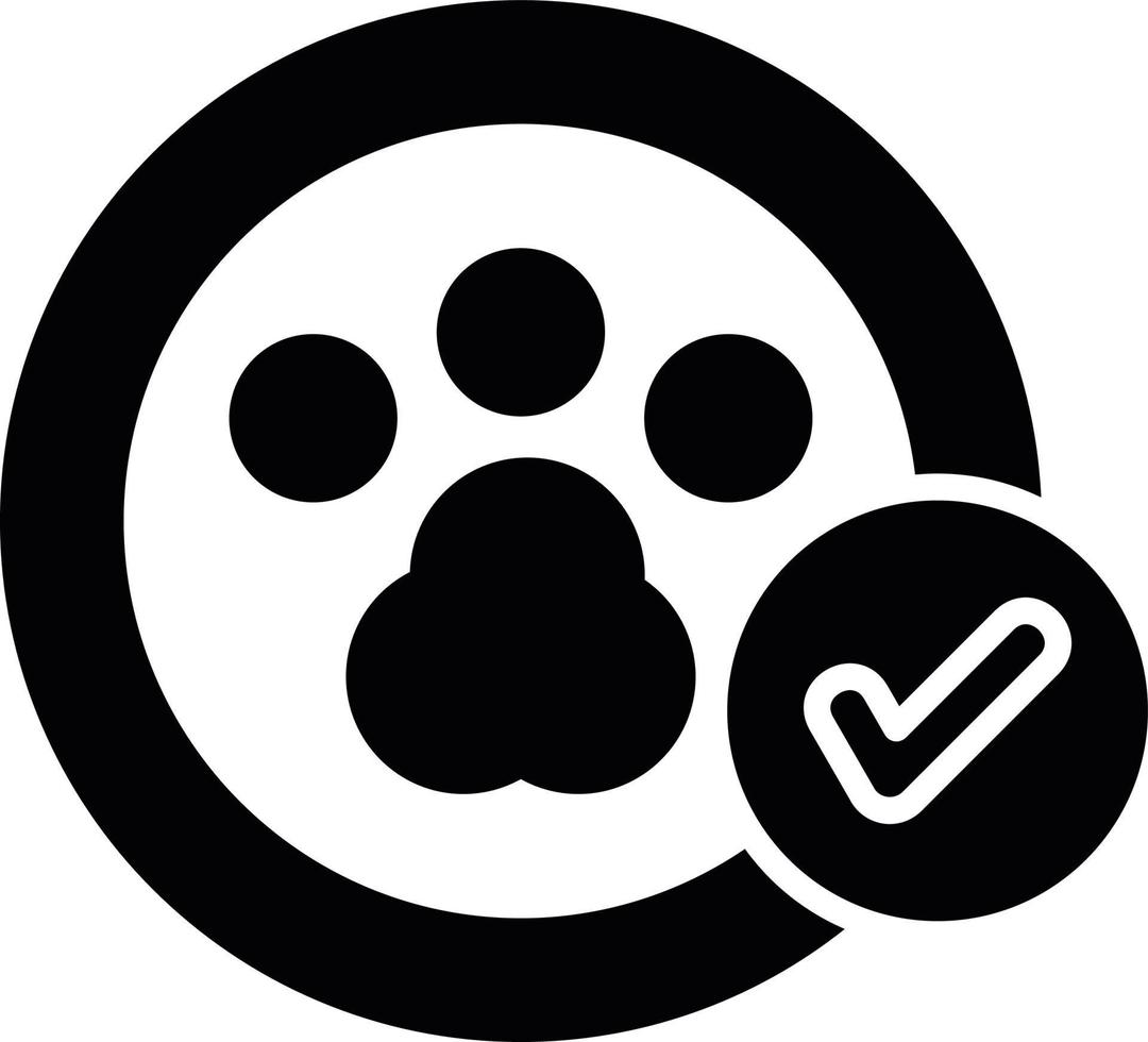 Pet Friendly Creative Icon Design vector