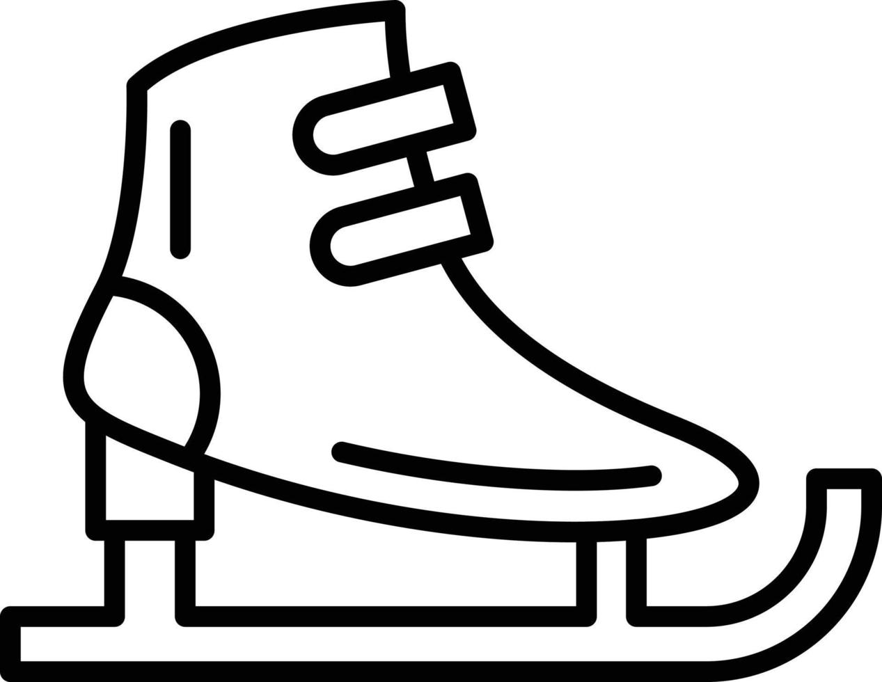 diseño de icono creativo de patines de hielo vector