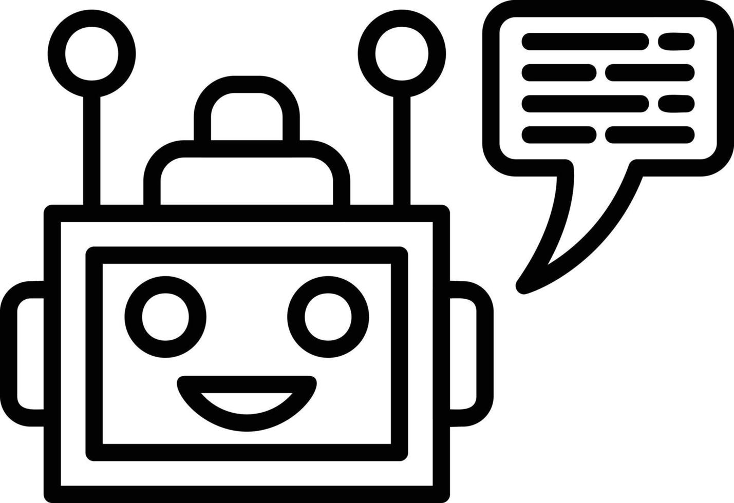 Chatbot Creative Icon Design vector