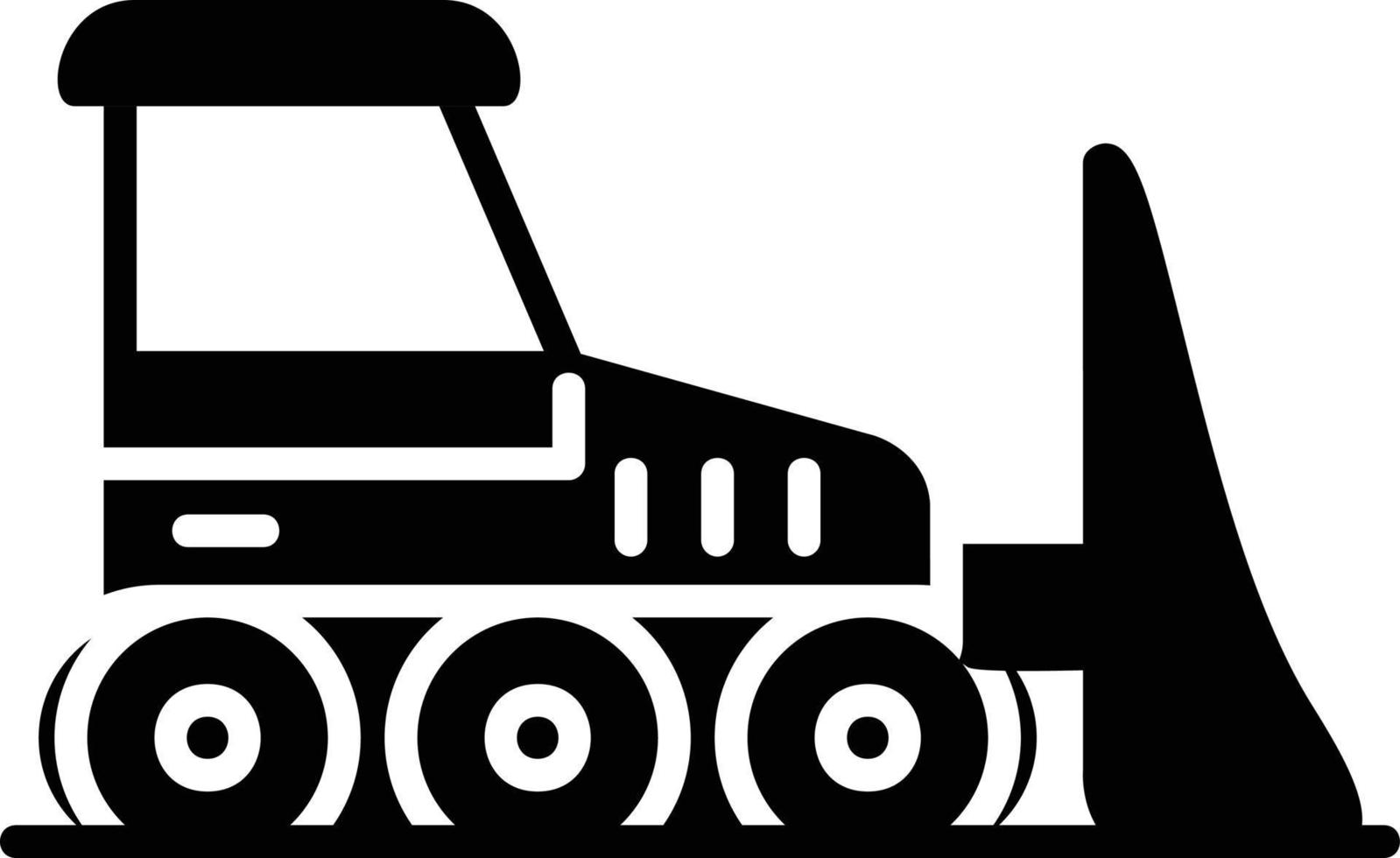 Bulldozer Creative Icon Design vector