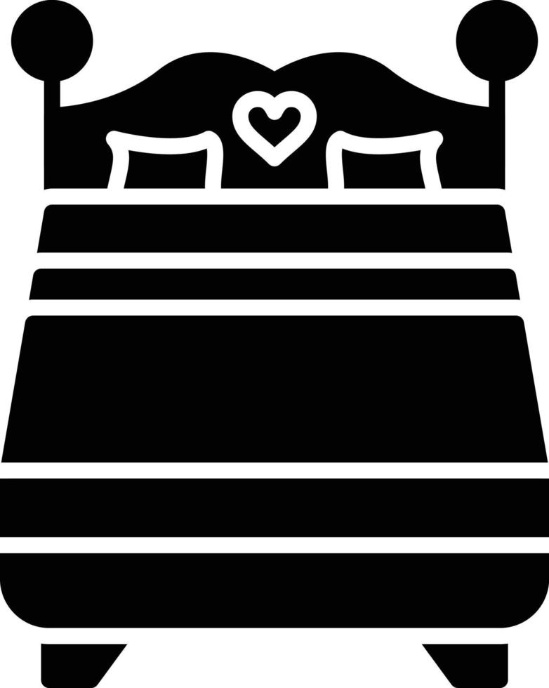Double Bed Creative Icon Design vector