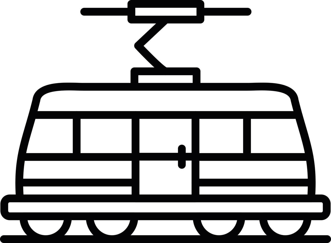 Tram Creative Icon Design vector